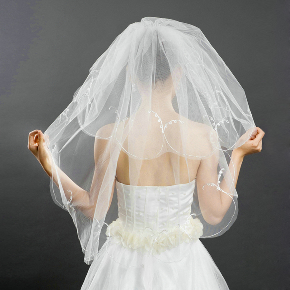 Urged bride wedding veil rhinestone veil hot-selling veil 019 whitest