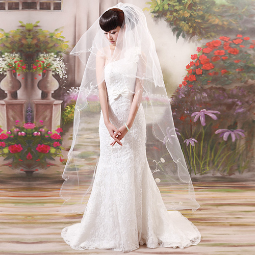 Urged bride wedding veil the wedding veil bridal veil 042 whitest