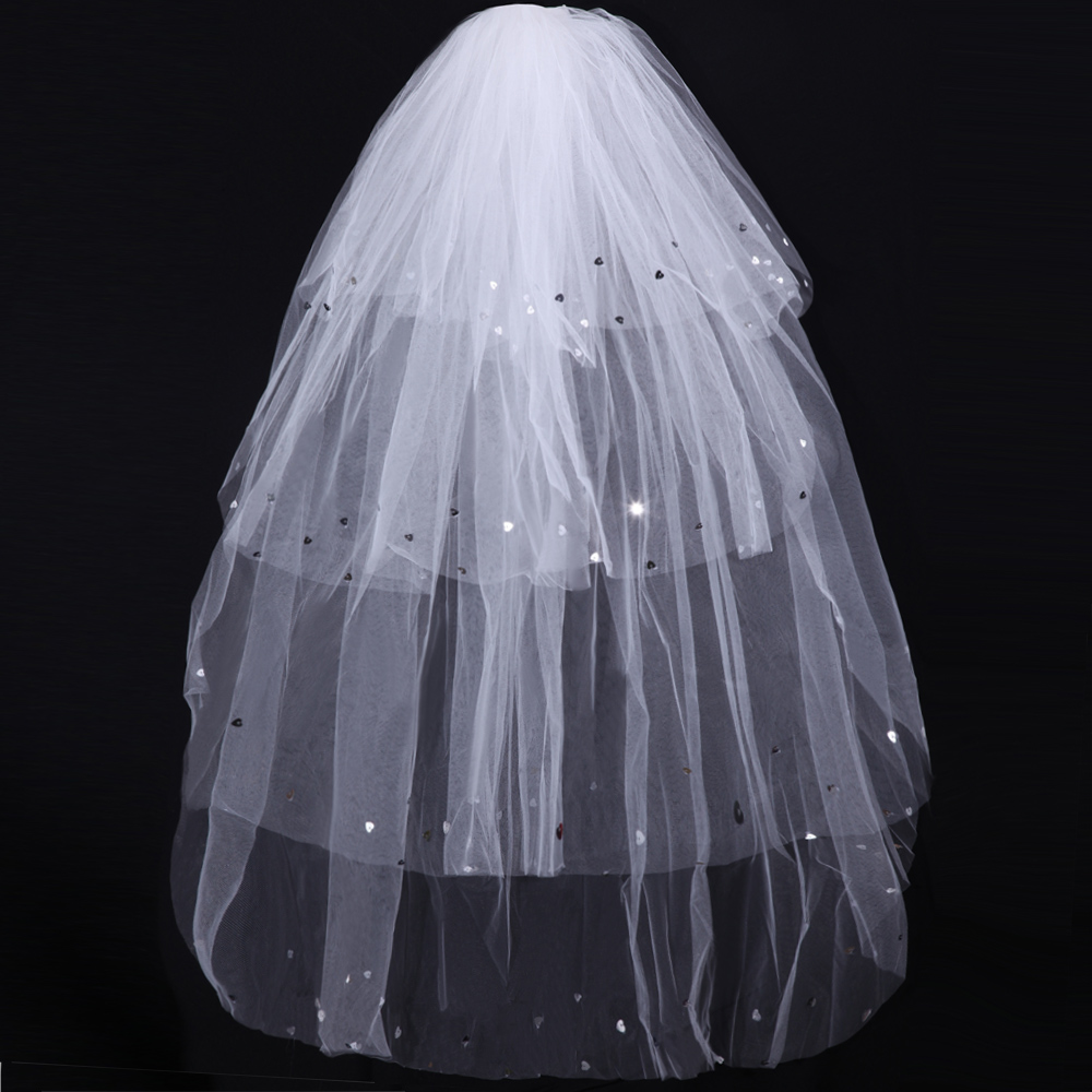 Urged quality bridal bride veil wedding dress veil long veil 056 white