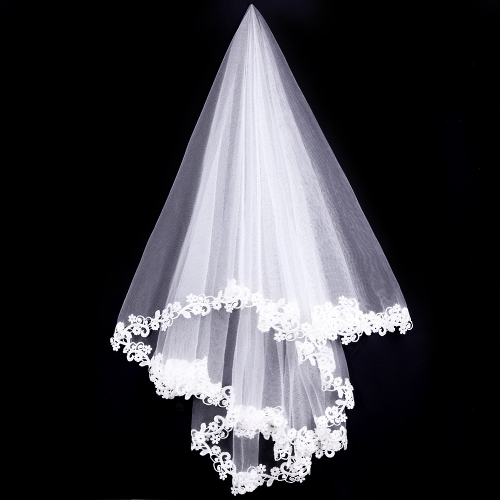 Urged quality bridal veil the bride wedding dress veil luxury veil 067 white