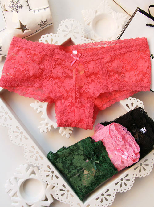 USA Brand Underwear Lace Panties Sexy Ladies Lingerie Women Underwear Floral Panties