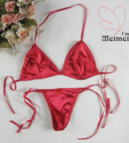 USD:1.95 / SET  Wholesale  appeal underwear suits bind belt type three point bikini t-back