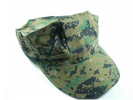 USMC Digital Woodland Camouflage  Military Patrol Cap  Cotton & Poyester Material Hat