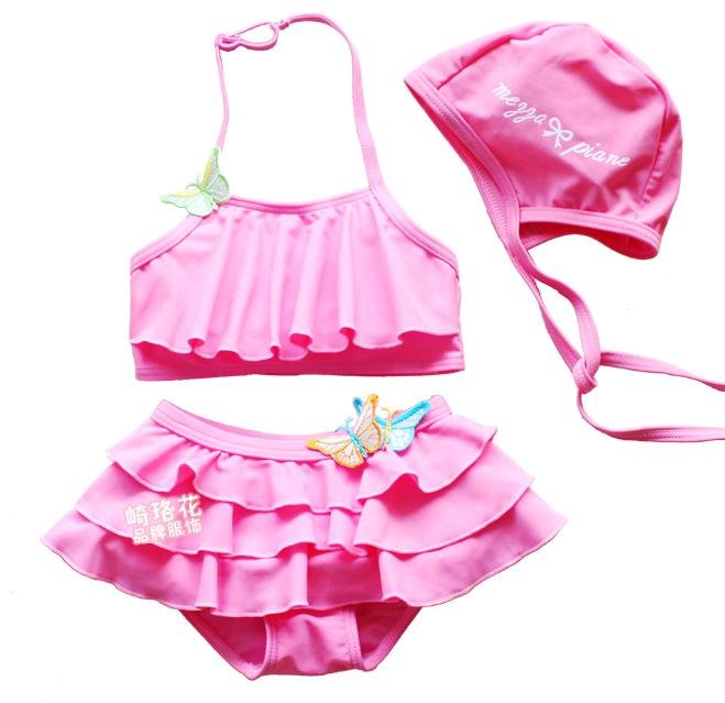 UV Protection,kids/Toddlers Girls Flower Bowtie swimsuit/beachwear/bathing suit,eco-friendly,Best gifts