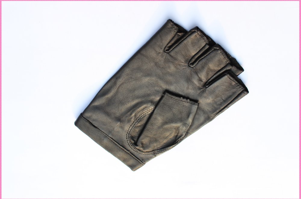 V170 wholesale cheap lambskin leather gloves with flowered back