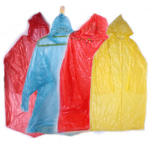 V9091 outdoor light disposable raincoat ride poncho plastic raincoat portable umbrella thickening