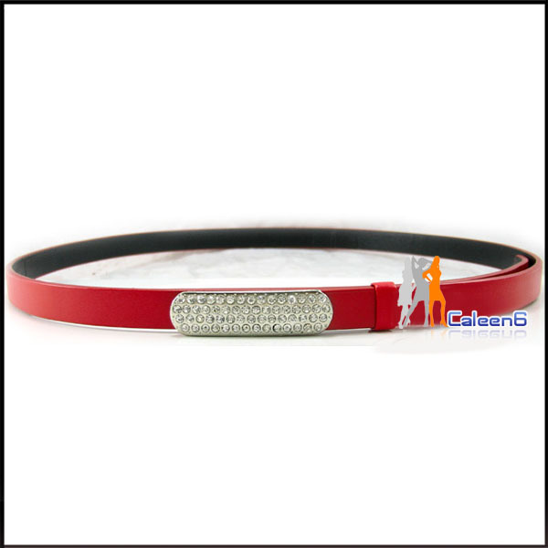 Valentine Gift Diamond Buckle Fashion Colourful Belt Ladies' Favorite New Arrived High Quality Leather R1015