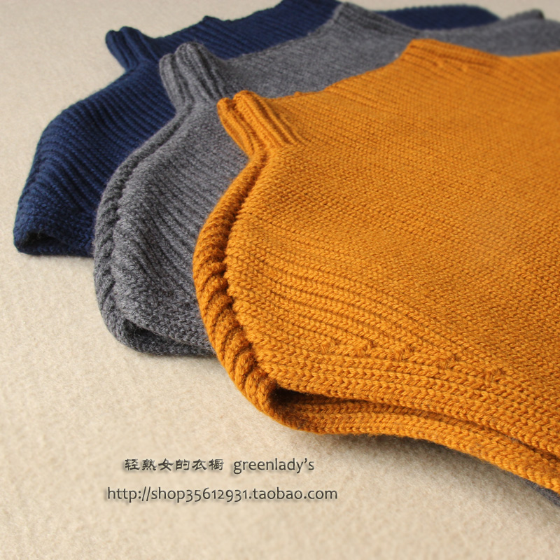 Vampish fashion limited edition high quality pure wool 2.1 1 autumn and winter style ultra-short sweater