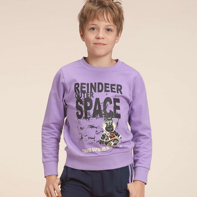 VANCL 100% cotton cartoon print sweatshirt children's clothing reindeer 130 - 160 00 free shipping