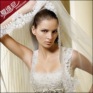 Veil eyelash lace 3 meters ultra long wedding dress veil train vintage luxury marry