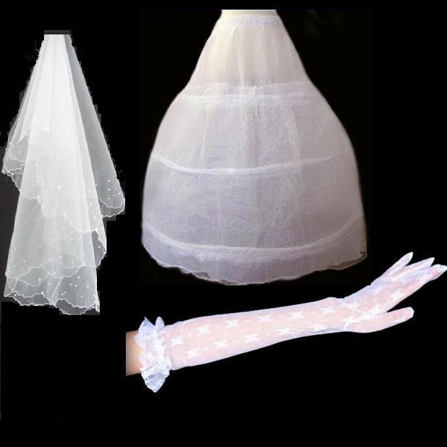 Veil pannier gloves bride i veil bridal gloves wedding panniers triangle set