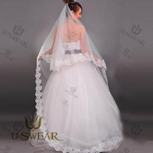 Veil ultra long wedding dress train luxury train bridal veil