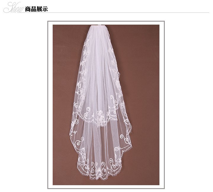 Veil wedding dress bride dress wedding dress handmade marriage veil 2 hair accessory accessories