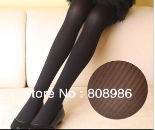 Velvet show thin render pants pantyhose vertical stripe upset silk socks