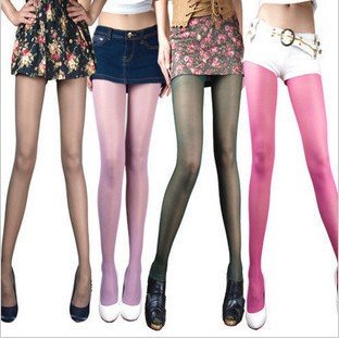 velvet ultra-thin candy color pantyhose