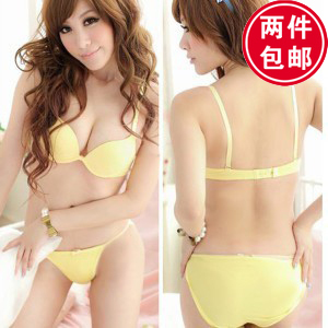 [View Sexy] 2012 underwear breathable adjustable push up bra net colored glossy a piece seamless bra set