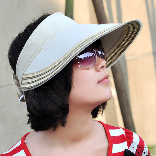 Vimeet Bow hiphop hat female summer sunbonnet female big along the cap sun hat female visor