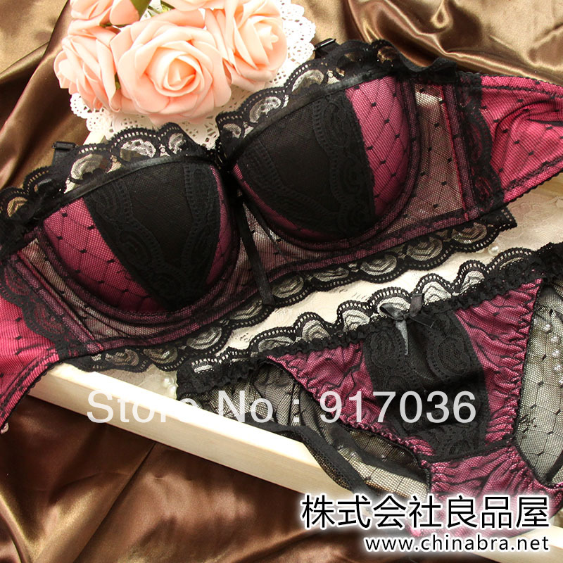 Vineco high quality French sexy lace luxury bra set charming women's underwear suits