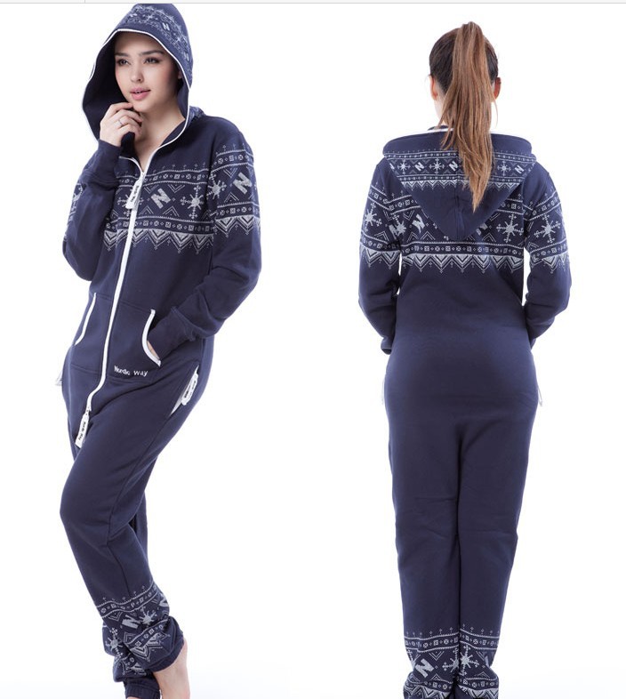 Vintage! Dark Blue Jumpsuit  /British Print / Adult Fleece Hoodies /  Oversize /Unisex Style + Fedex Free Shipping  E300-64