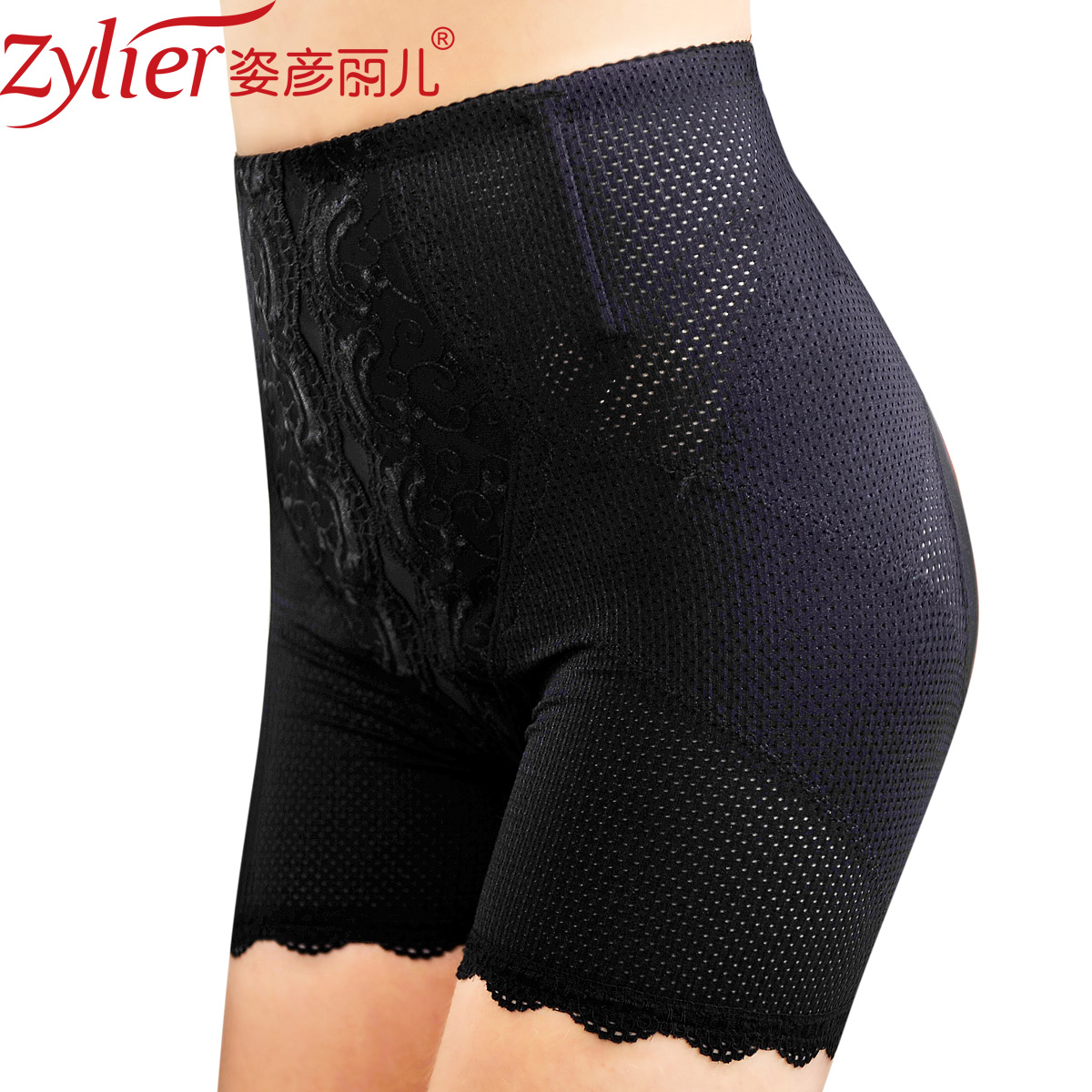 Vintage decorative pattern women's high waist abdomen pants butt-lifting drawing body shaping corset pants butt-lifting pants