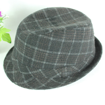 Vintage jazz hat fashion falagou plaid fedoras winter male fedoras fashion small fedoras