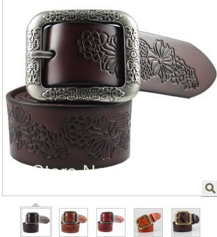 Vintage royal set Women genuine leather strap casual cowhide belt female strap