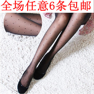 Vintage stockings female ultra-thin Core-spun Yarn white pantyhose socks