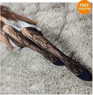 Vintage Stylish Chic Jacquard Pantyhose Socks Net Fashion Elastic Sexy Stockings