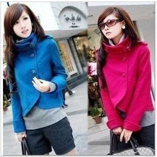 Vintage Wholesale 2013 New Arrival Spring OL Short Jacket Korean Women's Double-Breasted Mandarine Coat 5 Colors Available