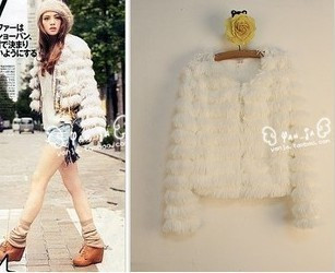 Vintage winter all-match feather vivi cardigan