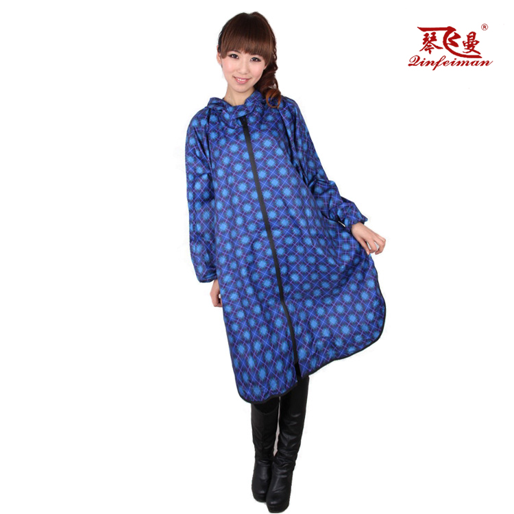 Violin rain gear bicycle electric bicycle poncho plus size transparent hat brim fashion