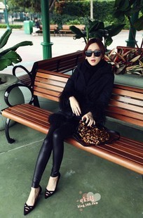 Vivi magazine the trend of fashion popular leather ankle length legging