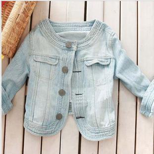 Vivi4 spring new arrival 2012 women's o-neck three quarter sleeve denim coat outerwear