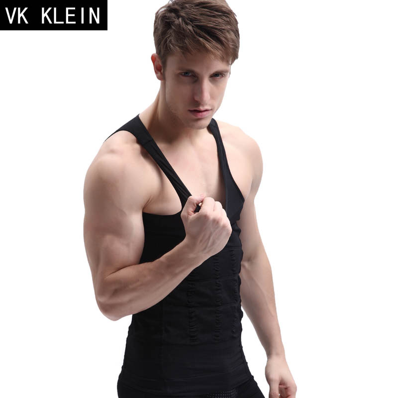 Vkklein male shaper abdomen drawing tiebelt bra vest tight underwear