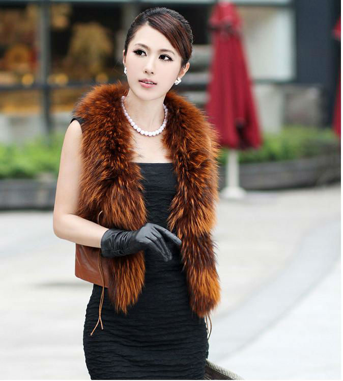 Vogue Fur coat fox vest style wrap A-class goods