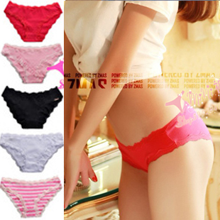 vs PINK original single cotton lace sexy low waist-hip Ms. underwear wholesales and retail