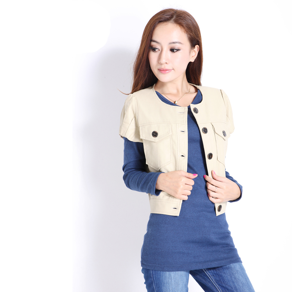 W.ZXS Free Shipping 2013 new spring and autumn women's leather clothing female short design slim coat jacket slim Ja19