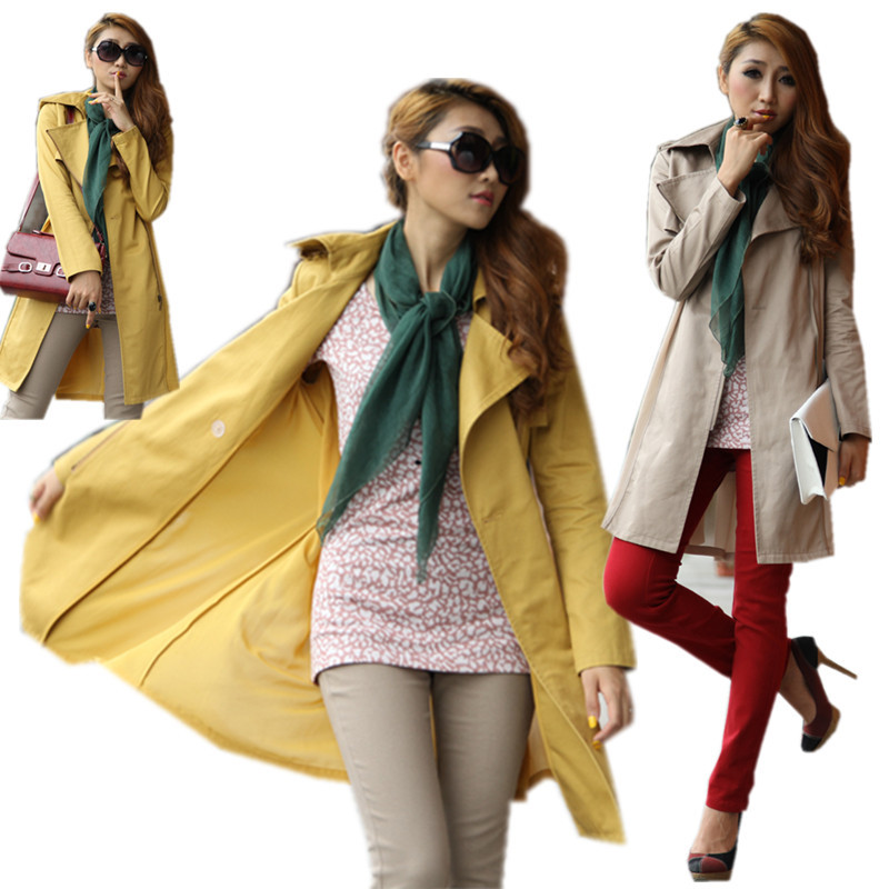 W054 women's 2013 winter hooded women's trench wool coat