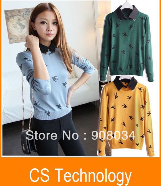 [W316] Free shipping low price Women Sweater Sweatshirt Leisure suit Winter Outer Wear Shirt Tops Wholesale