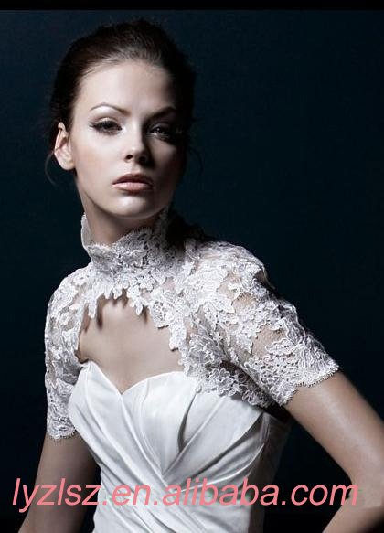 WA0179 gorgeous lace bridal jacket