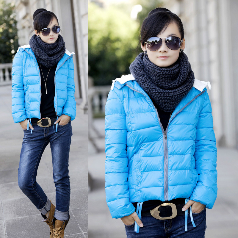 Wadded jacket female 2012 winter thickening short design wadded jacket outerwear hooded plus size cotton-padded jacket women's