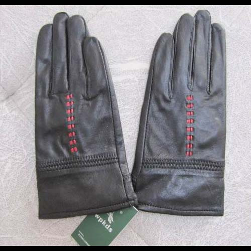 Wallets Hot-selling gloves female quality black 100% leather gloves soft thin