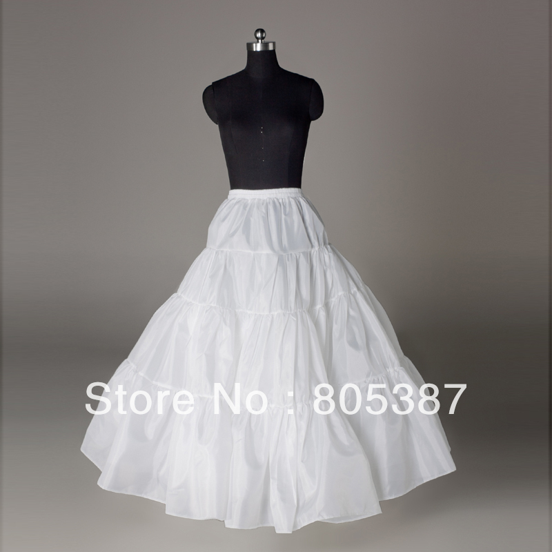 wap015 Wedding accessories white high quality puff skirt bridal slip 3 wire slim waist for free shipping