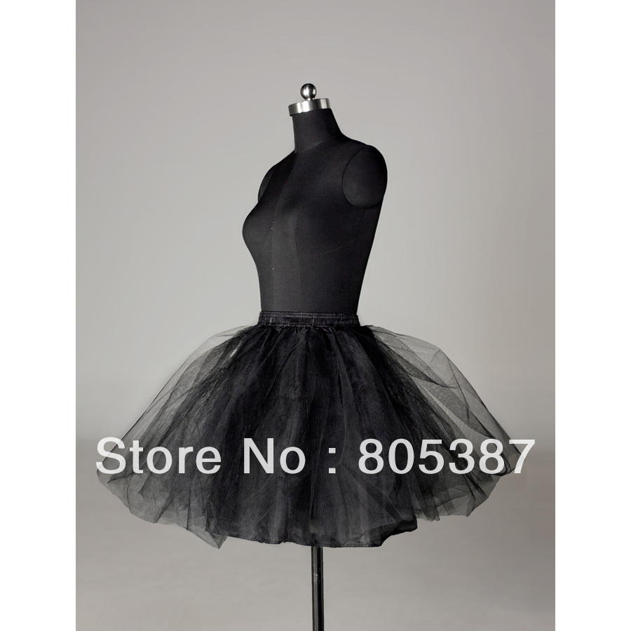wap016 2012 Wedding accessories petticoat in black color for mini dresses or short dresses for free shipping