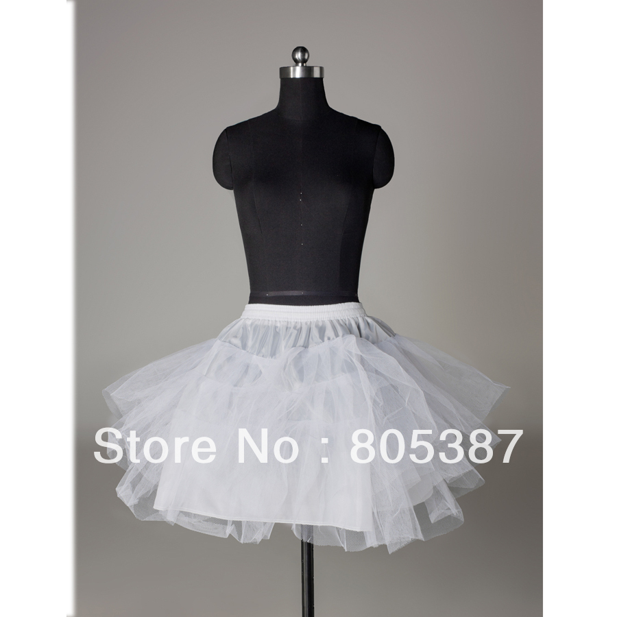 wap019 2012 mini wedding supplies cute short underskirt with 3layer tulles in 50cm length for free shipping wap019