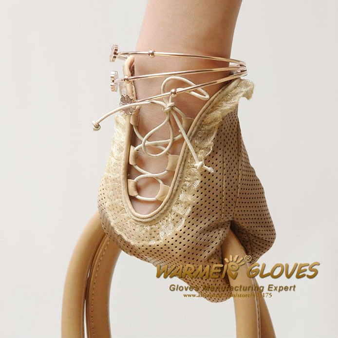 Warmen 2012 Free Shipping Women's leather gloves Sheepskin Genuine leather  Fashion Gloves Leather