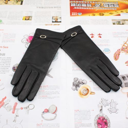Water genuine leather gloves winter women's thermal sheepskin gloves