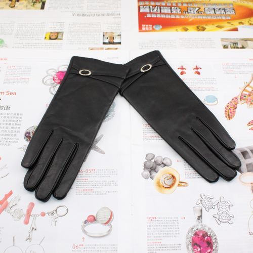 Water genuine leather gloves winter women's thermal sheepskin gloves