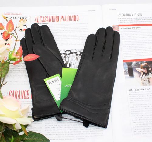Water sheepskin women's genuine leather gloves thermal women's gloves