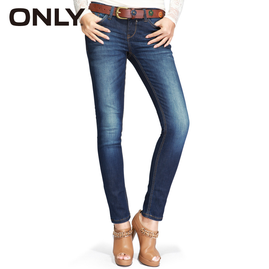Water wash only low-waist jeans slim women's t 810 water wash denim blue 112332067930